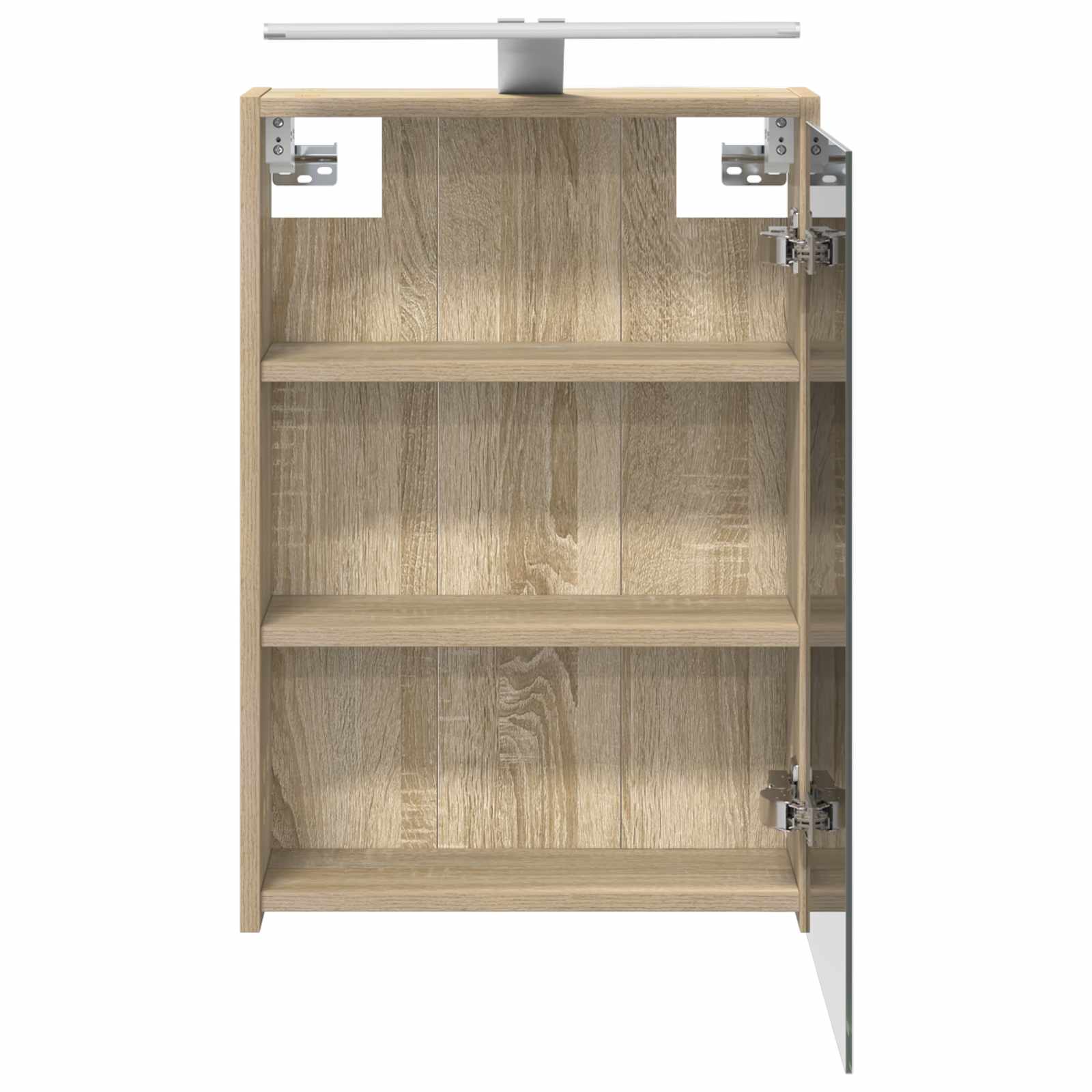 vidaXL Szafka z lustrem do łazienki Dąb Sonoma 43 x 16 x 62.5 cm
