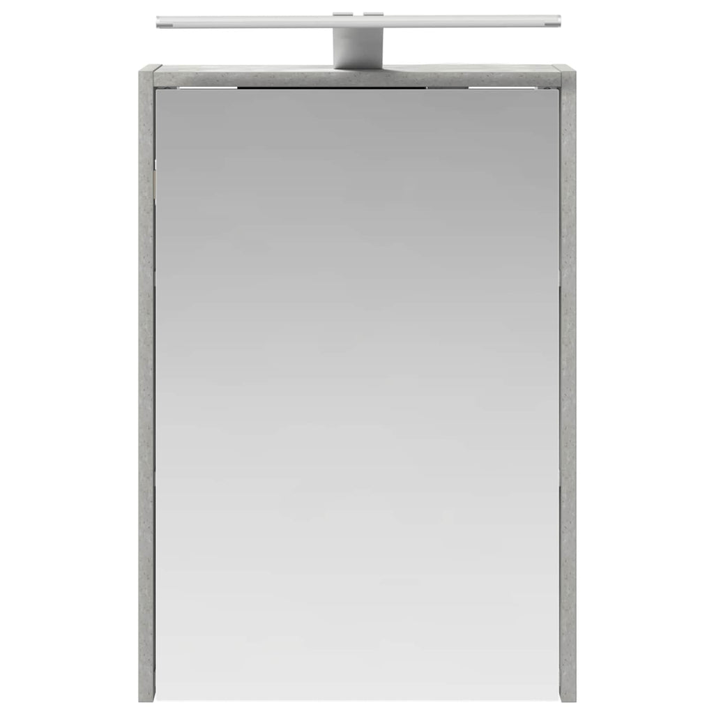 vidaXL Szafka z lustrem do łazienki Betonowy szary 43 x 16 x 62.5 cm