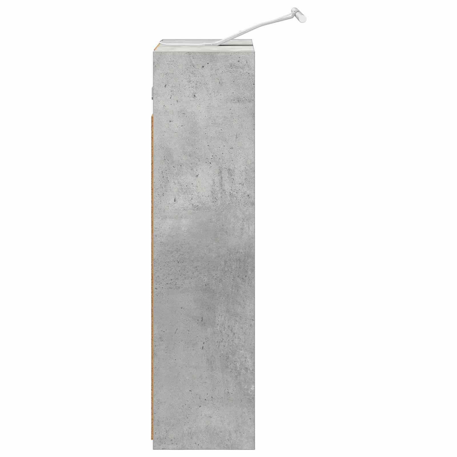 vidaXL Szafka z lustrem do łazienki Betonowy szary 43 x 16 x 62.5 cm
