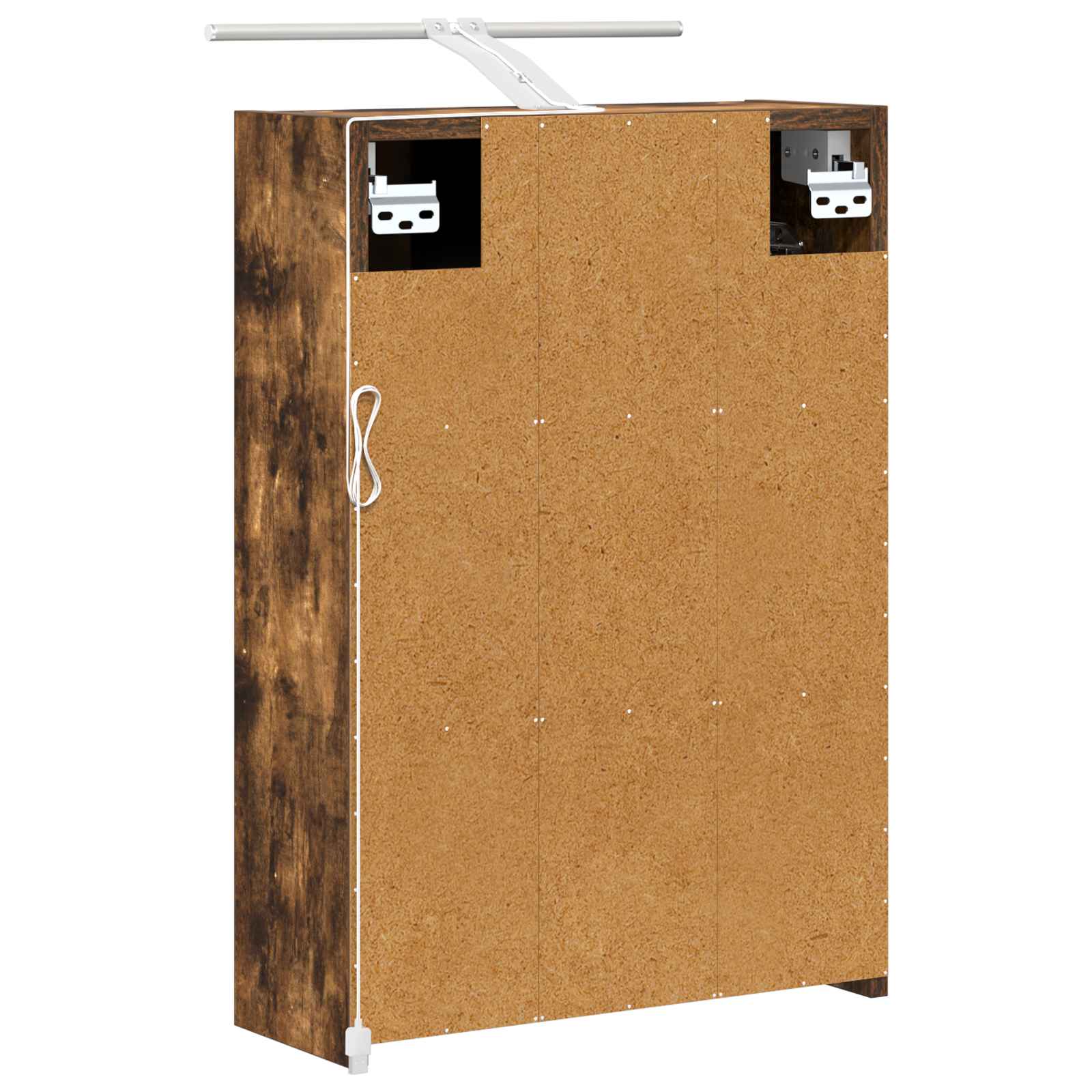 vidaXL Szafka z lustrem do łazienki Dąb wędzony 43 x 16 x 62.5 cm