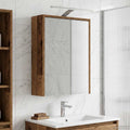 vidaXL Szafka z lustrem do łazienki Stare drewno 43 x 16 x 62.5 cm
