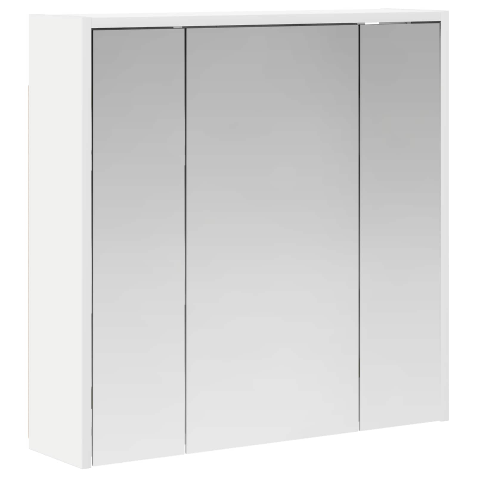 vidaXL Szafka z lustrem do łazienki Biały 63,5 x 16 x 62,5 cm