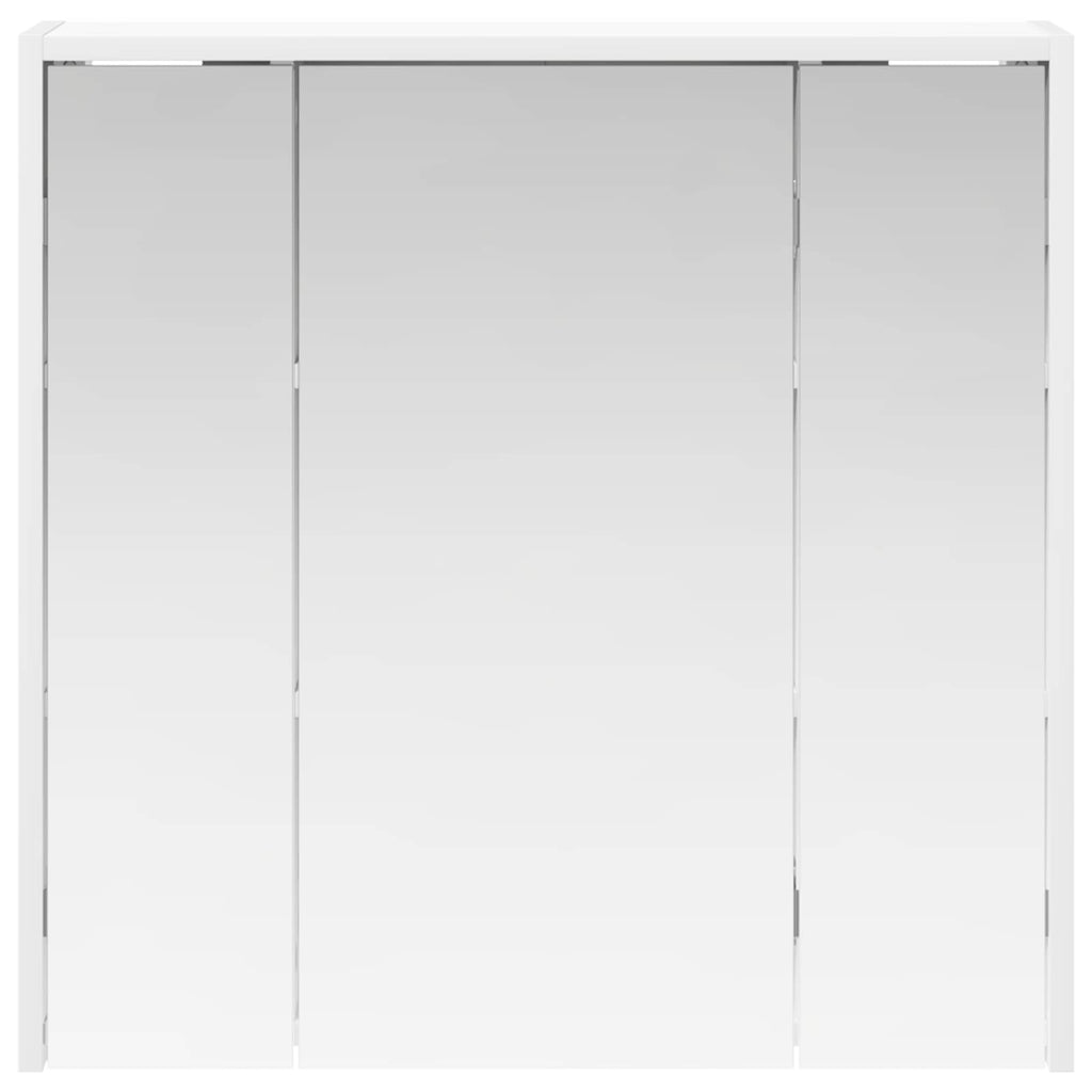 vidaXL Szafka z lustrem do łazienki Biały 63,5 x 16 x 62,5 cm