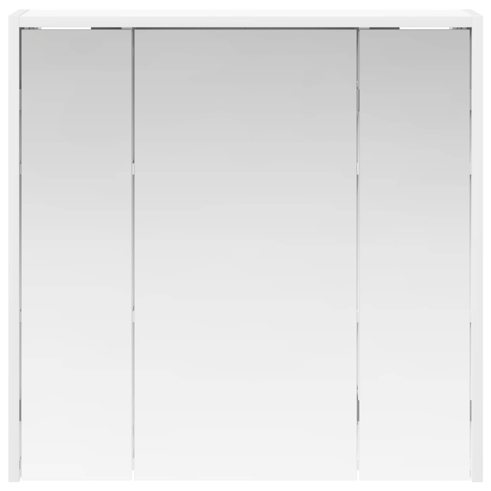 vidaXL Szafka z lustrem do łazienki Biały 63,5 x 16 x 62,5 cm