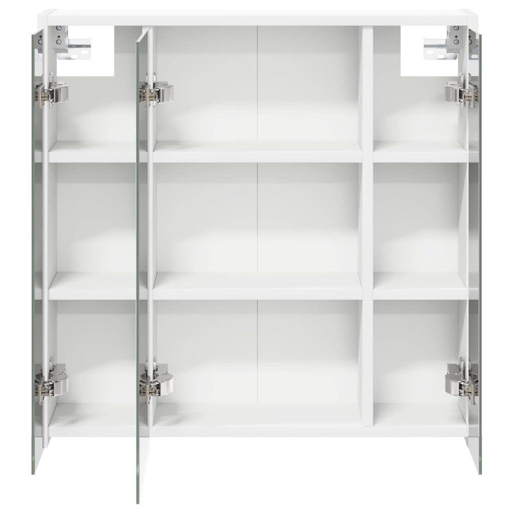 vidaXL Szafka z lustrem do łazienki Biały 63,5 x 16 x 62,5 cm