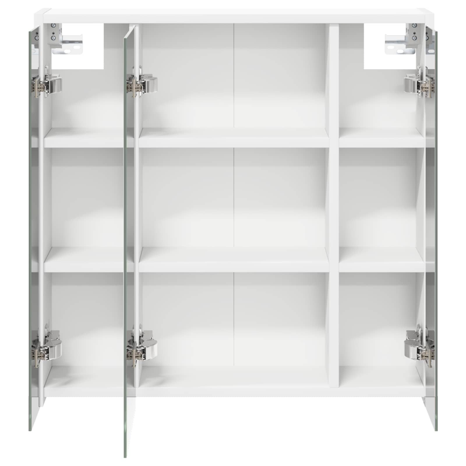 vidaXL Szafka z lustrem do łazienki Biały 63,5 x 16 x 62,5 cm