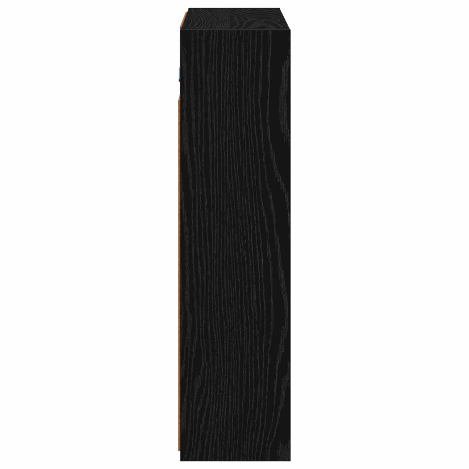 vidaXL Szafka z lustrem do łazienki Czarny Dąb 63,5 x 16 x 62,5 cm