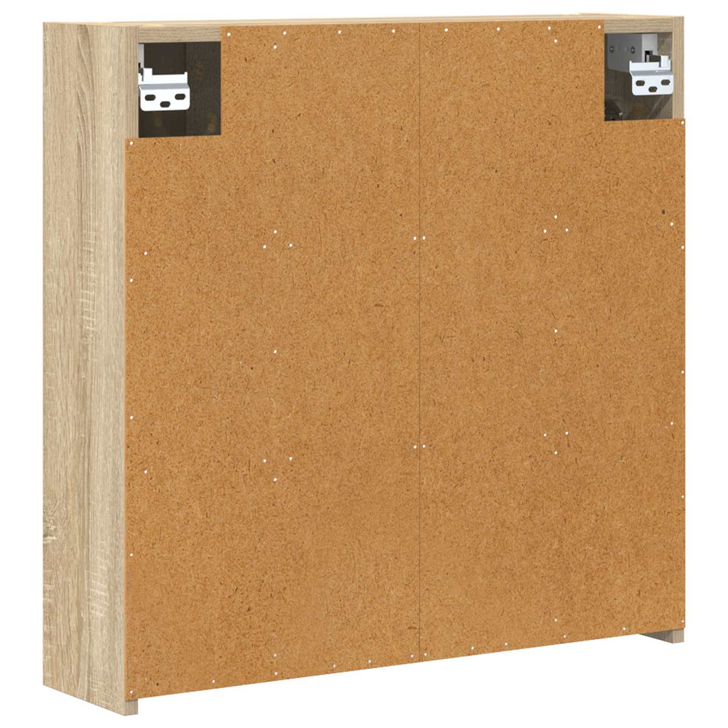 vidaXL Szafka z lustrem do łazienki Dąb Sonoma 63,5 x 16 x 62,5 cm