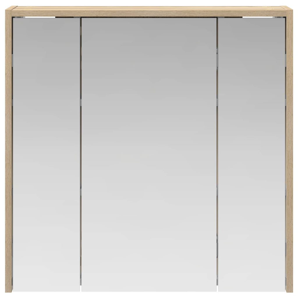 vidaXL Szafka z lustrem do łazienki Dąb Sonoma 63,5 x 16 x 62,5 cm