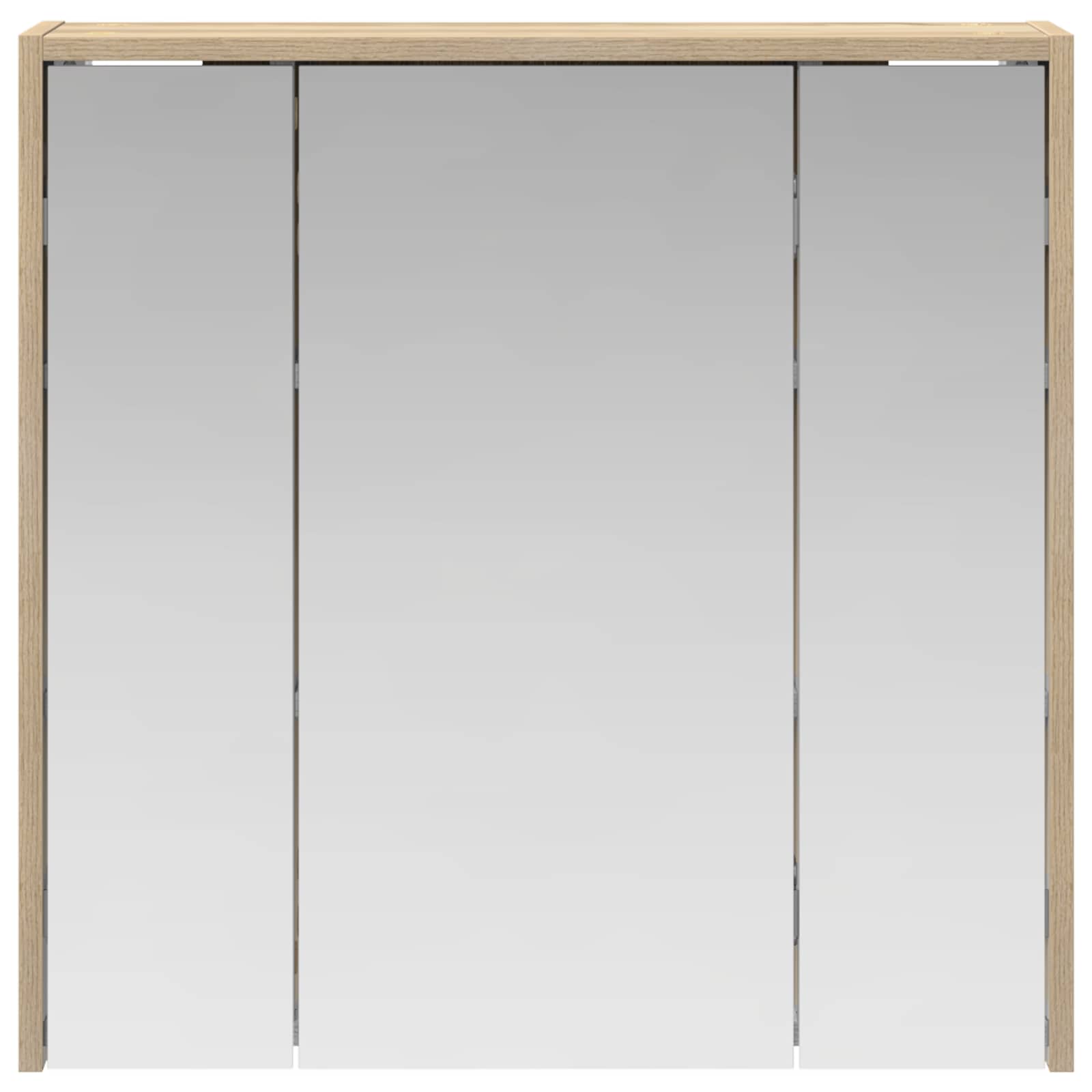 vidaXL Szafka z lustrem do łazienki Dąb Sonoma 63,5 x 16 x 62,5 cm