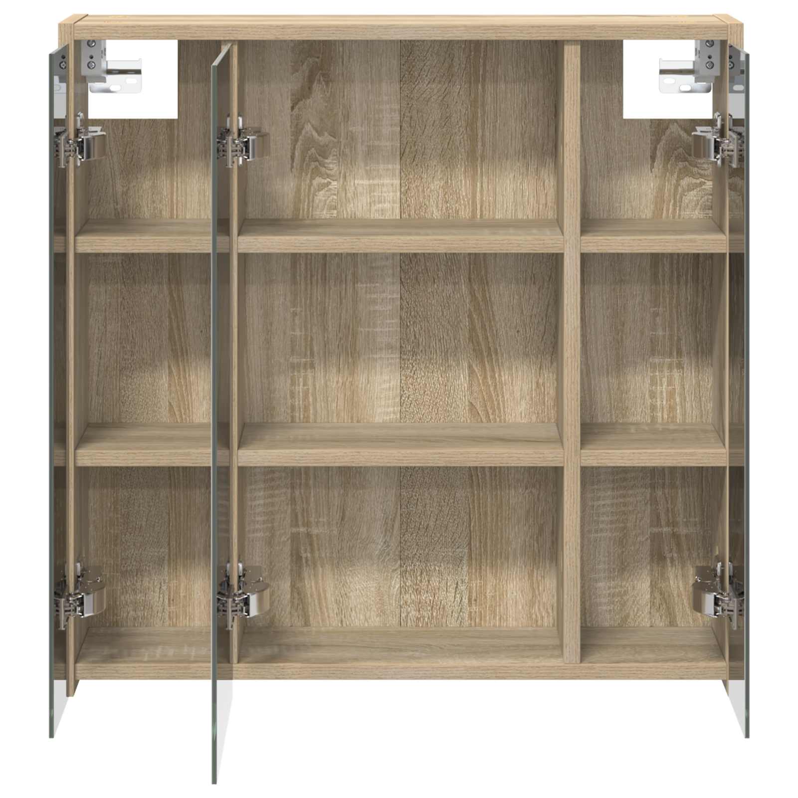 vidaXL Szafka z lustrem do łazienki Dąb Sonoma 63,5 x 16 x 62,5 cm