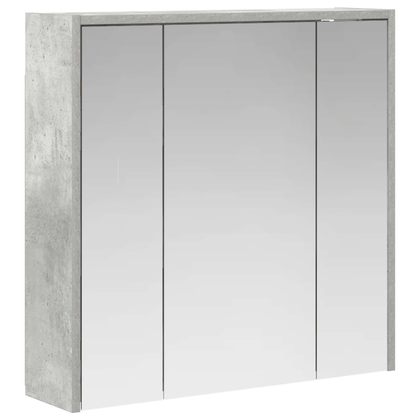 vidaXL Szafka z lustrem do łazienki Betonowy szary 63,5 x 16 x 62,5 cm