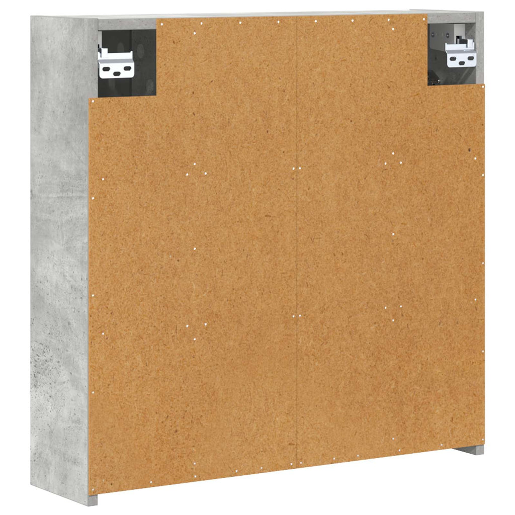 vidaXL Szafka z lustrem do łazienki Betonowy szary 63,5 x 16 x 62,5 cm