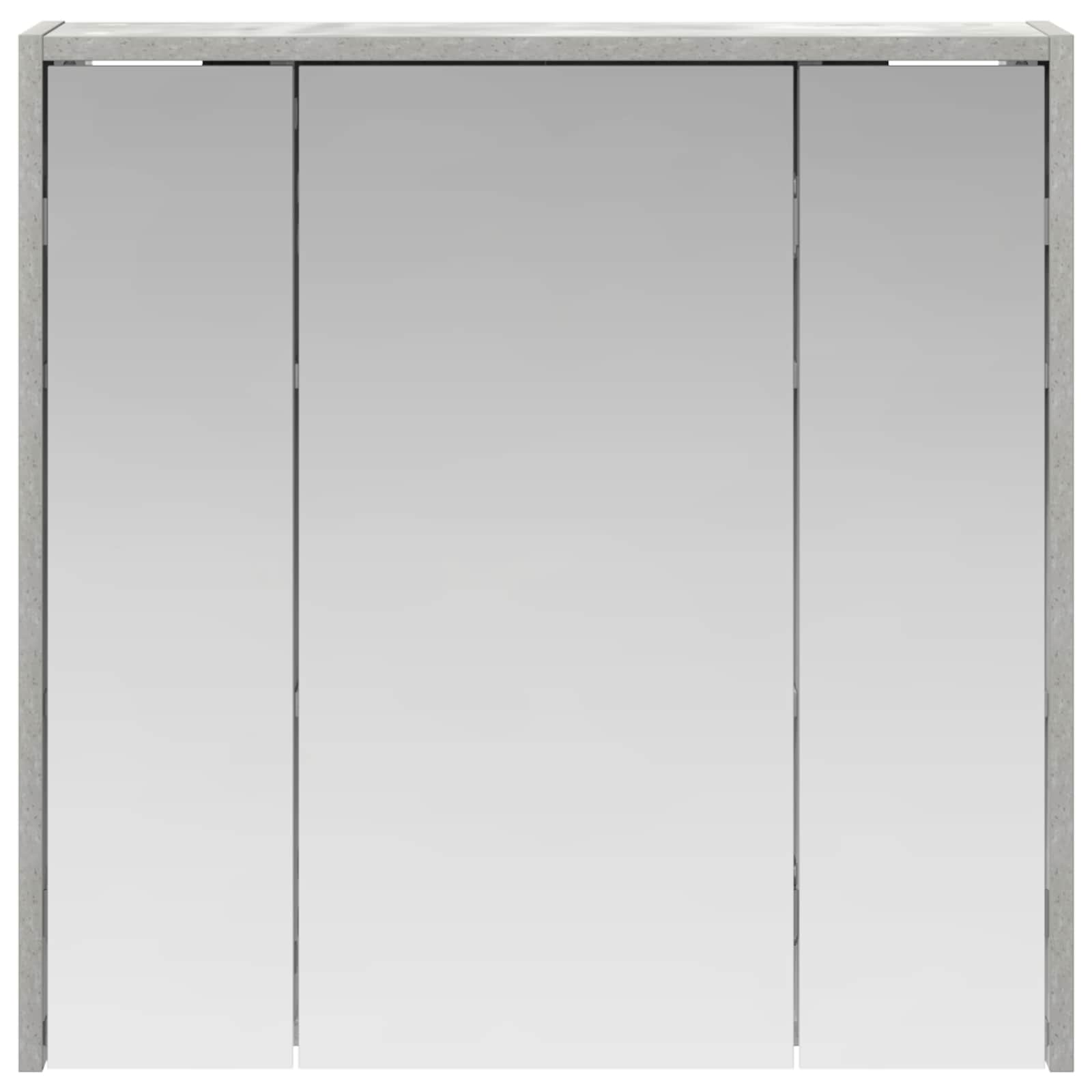 vidaXL Szafka z lustrem do łazienki Betonowy szary 63,5 x 16 x 62,5 cm