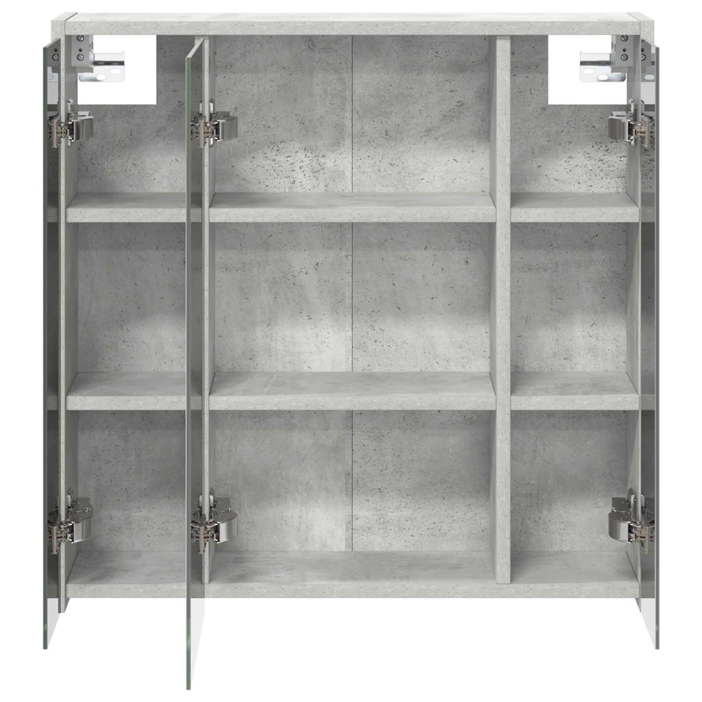 vidaXL Szafka z lustrem do łazienki Betonowy szary 63,5 x 16 x 62,5 cm