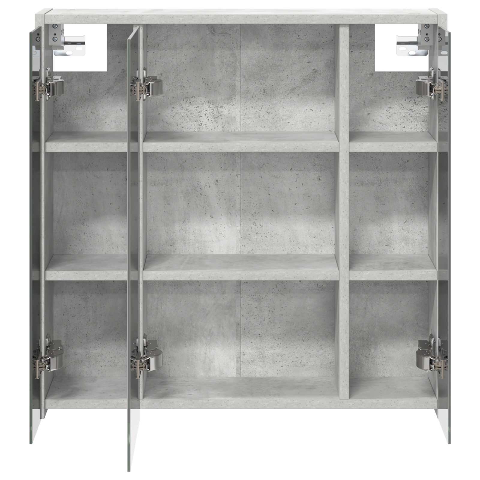 vidaXL Szafka z lustrem do łazienki Betonowy szary 63,5 x 16 x 62,5 cm