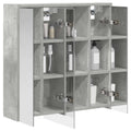 vidaXL Szafka z lustrem do łazienki Betonowy szary 63,5 x 16 x 62,5 cm