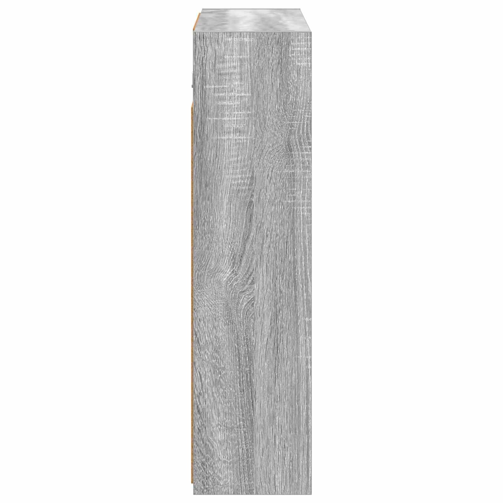 vidaXL Szafka z lustrem do łazienki Szary Sonoma 63,5 x 16 x 62,5 cm