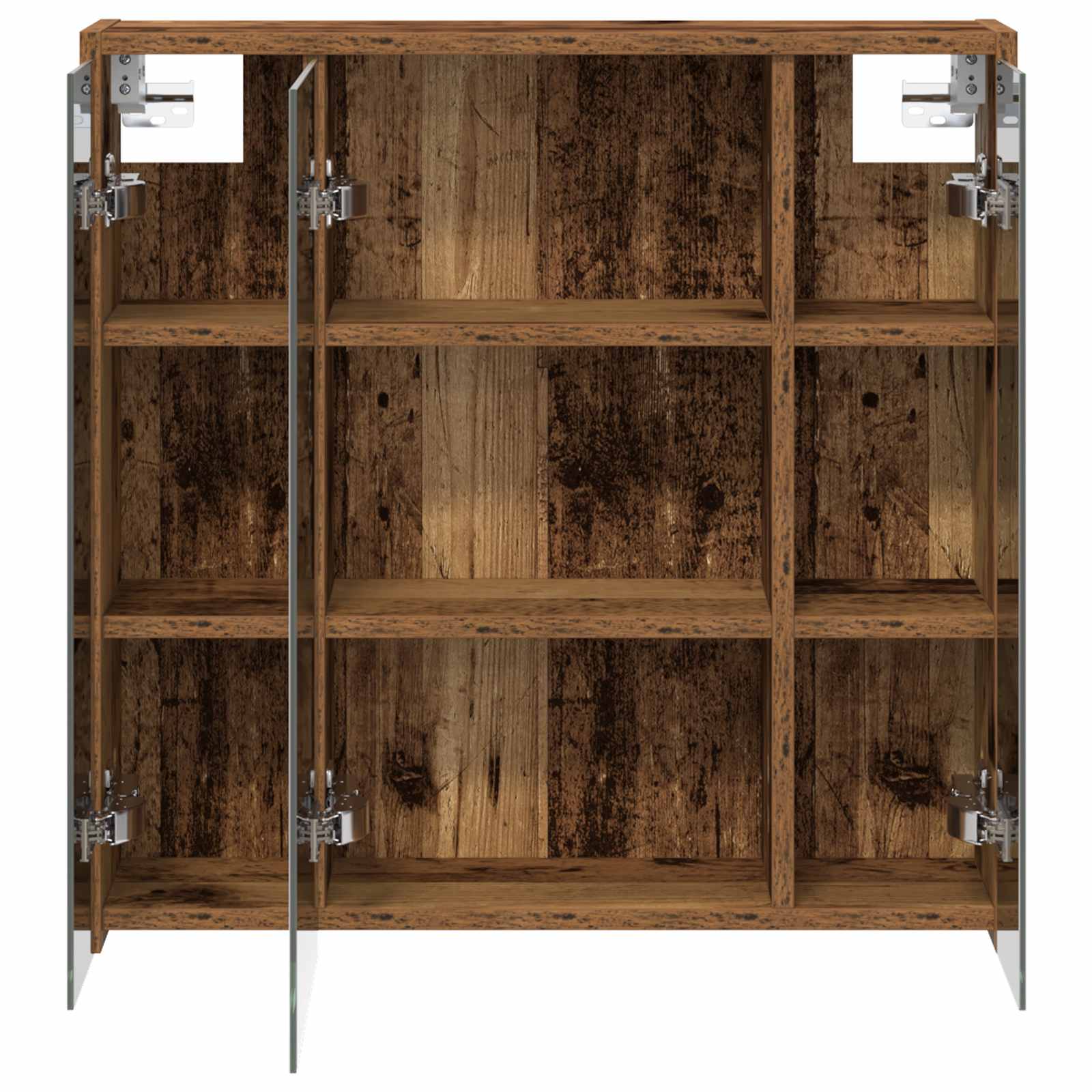 vidaXL Szafka z lustrem do łazienki Stare drewno 63,5 x 16 x 62,5 cm
