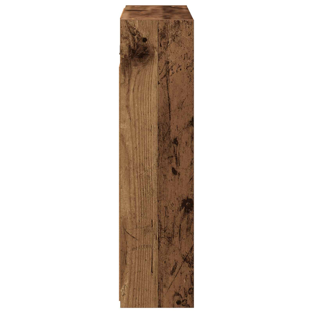 vidaXL Szafka z lustrem do łazienki Stare drewno 63,5 x 16 x 62,5 cm