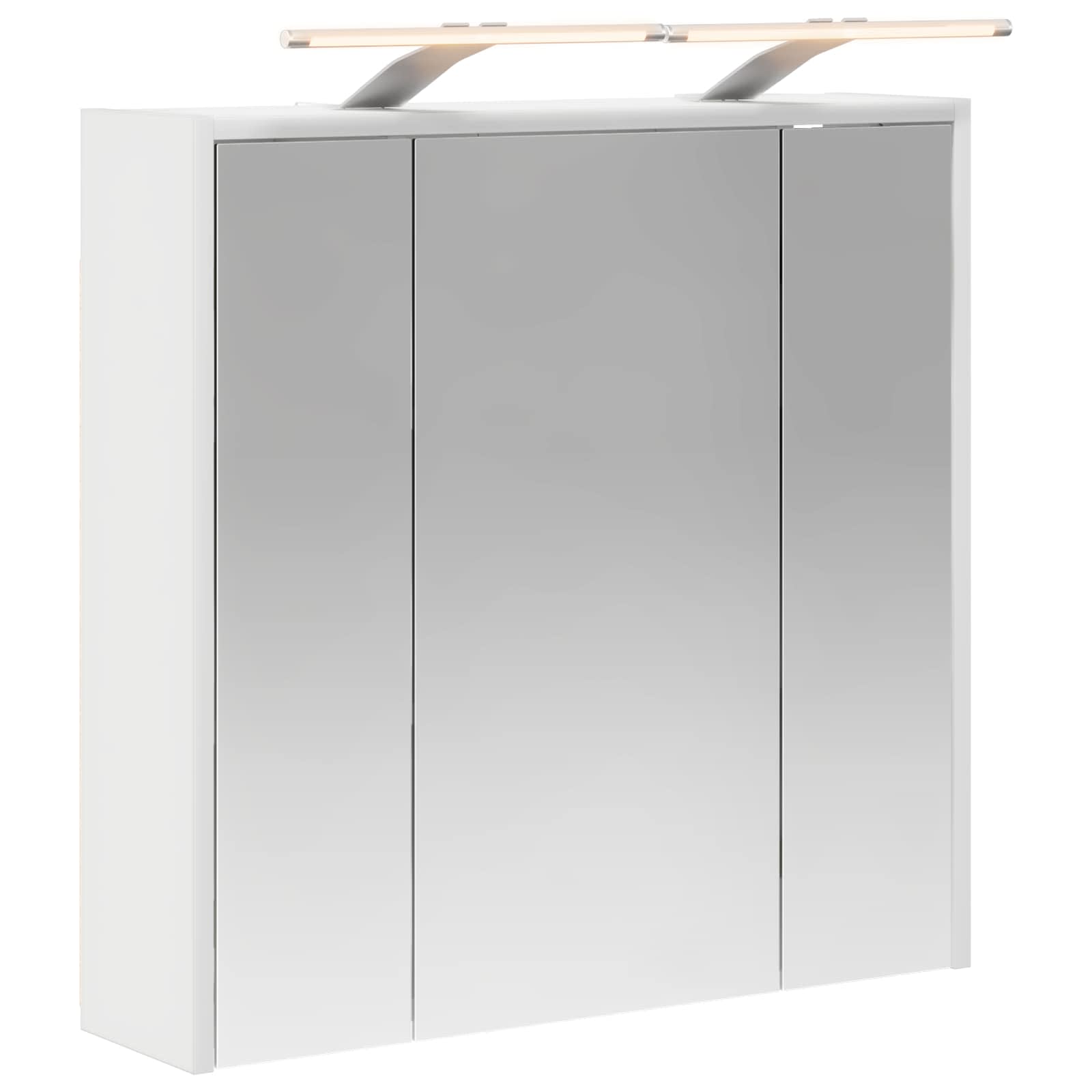 vidaXL Szafka z lustrem do łazienki Biały 63,5 x 16 x 62,5 cm