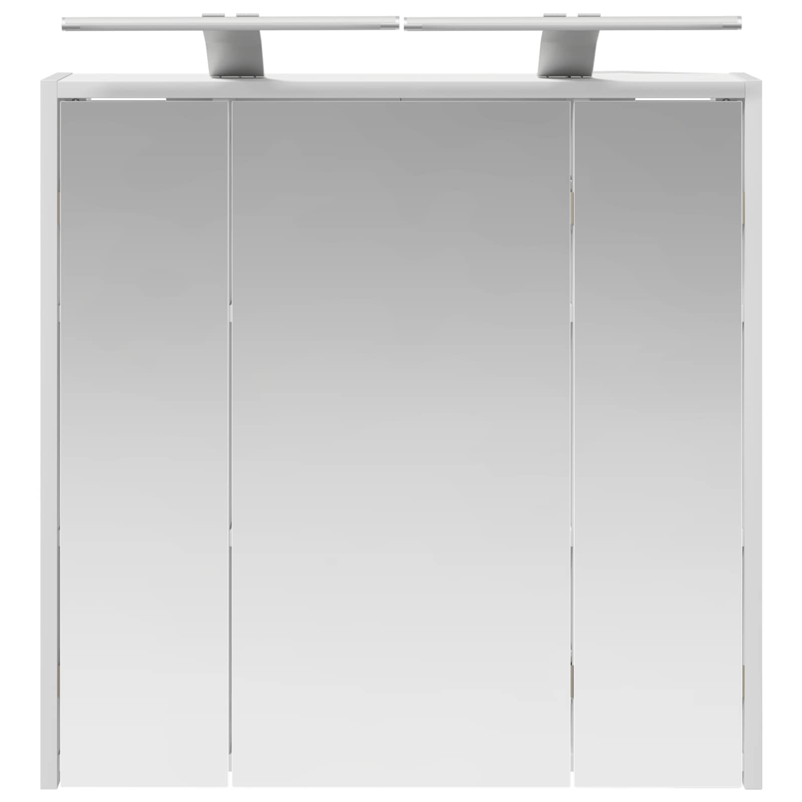 vidaXL Szafka z lustrem do łazienki Biały 63,5 x 16 x 62,5 cm