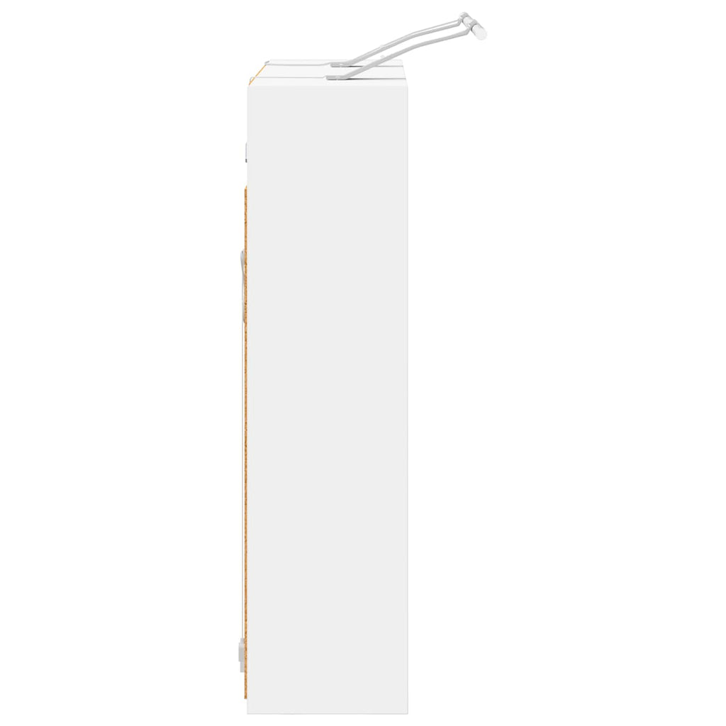 vidaXL Szafka z lustrem do łazienki Biały 63,5 x 16 x 62,5 cm