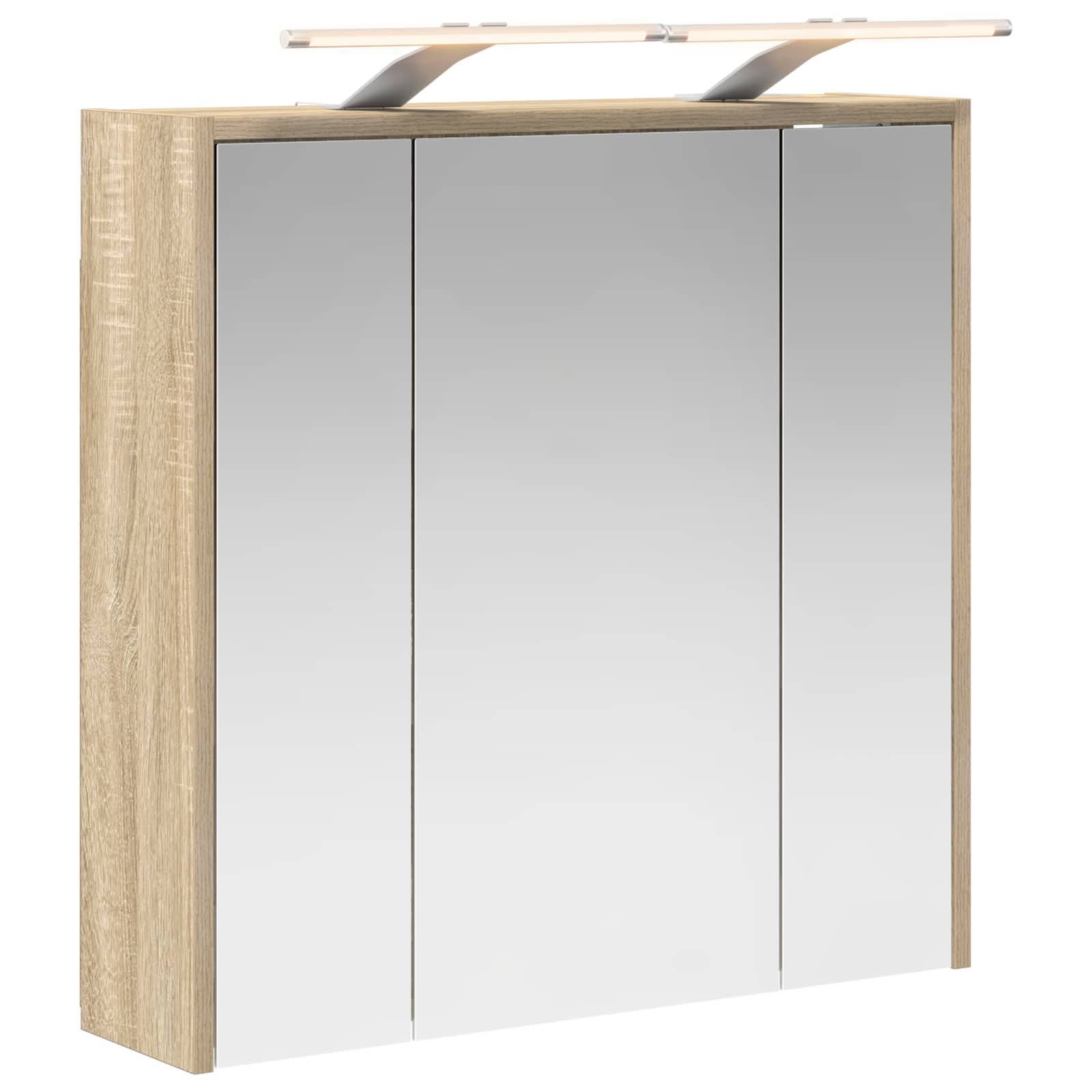 vidaXL Szafka z lustrem do łazienki Dąb Sonoma 63,5 x 16 x 62,5 cm