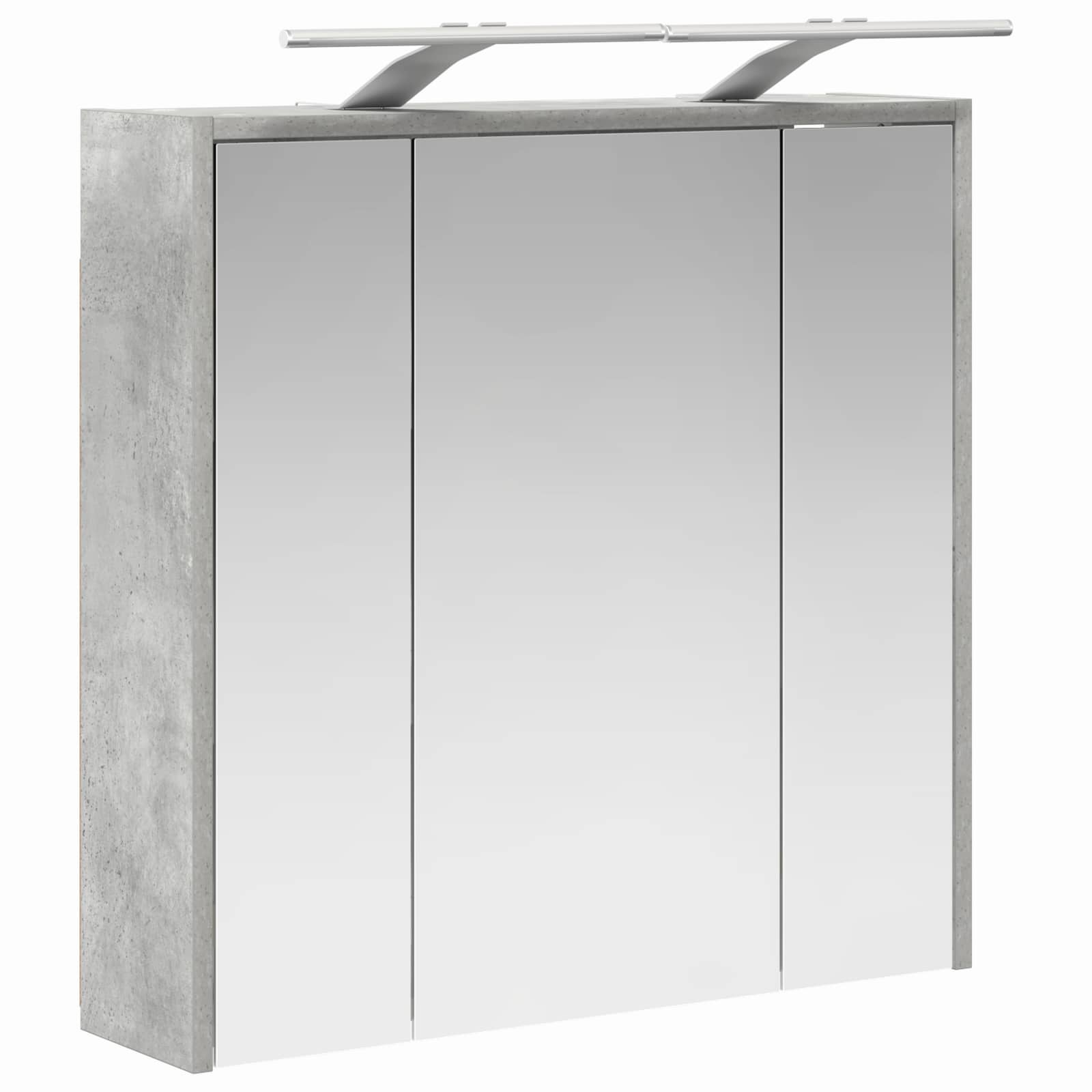 vidaXL Szafka z lustrem do łazienki Betonowy szary 63,5 x 16 x 62,5 cm