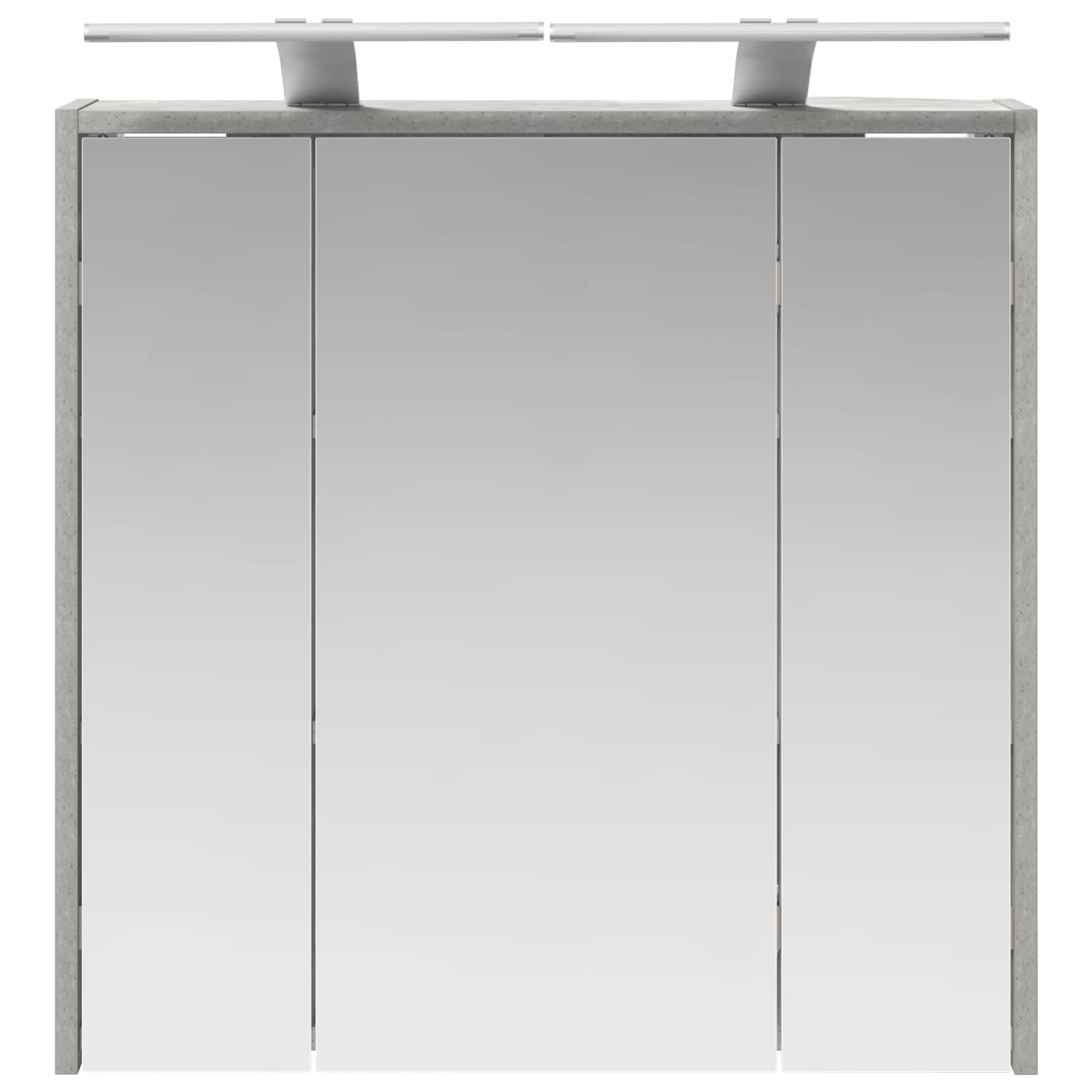 vidaXL Szafka z lustrem do łazienki Betonowy szary 63,5 x 16 x 62,5 cm