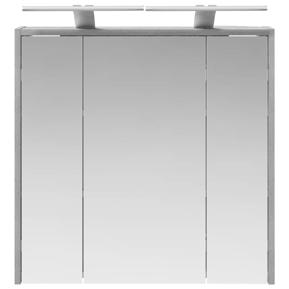 vidaXL Szafka z lustrem do łazienki Szary Sonoma 63,5 x 16 x 62,5 cm