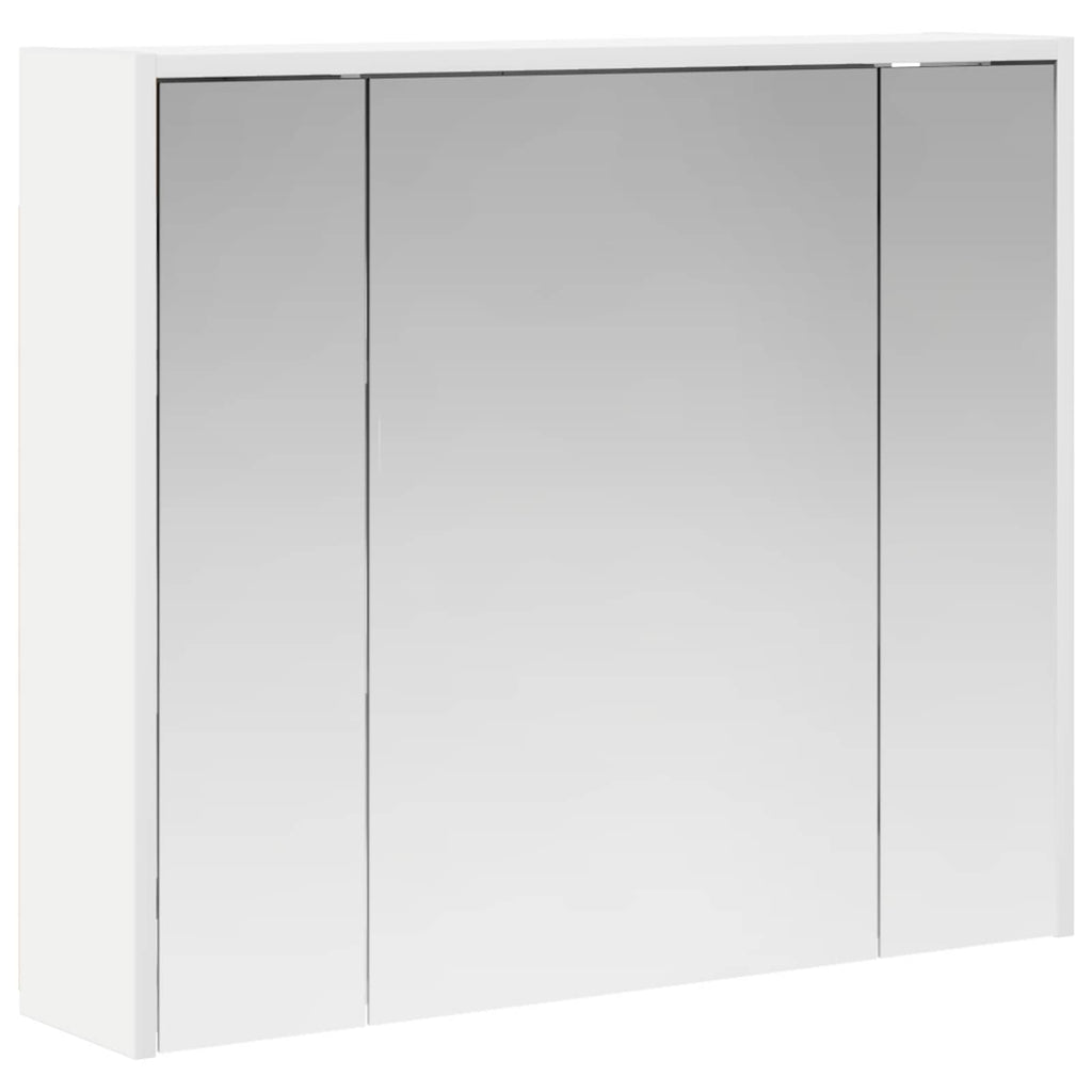 vidaXL Szafka z lustrem do łazienki Biały 73,5 x 16 x 62,5 cm
