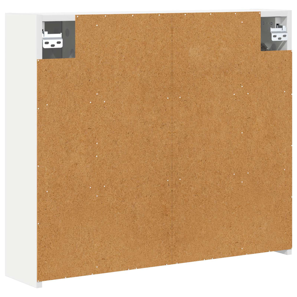 vidaXL Szafka z lustrem do łazienki Biały 73,5 x 16 x 62,5 cm