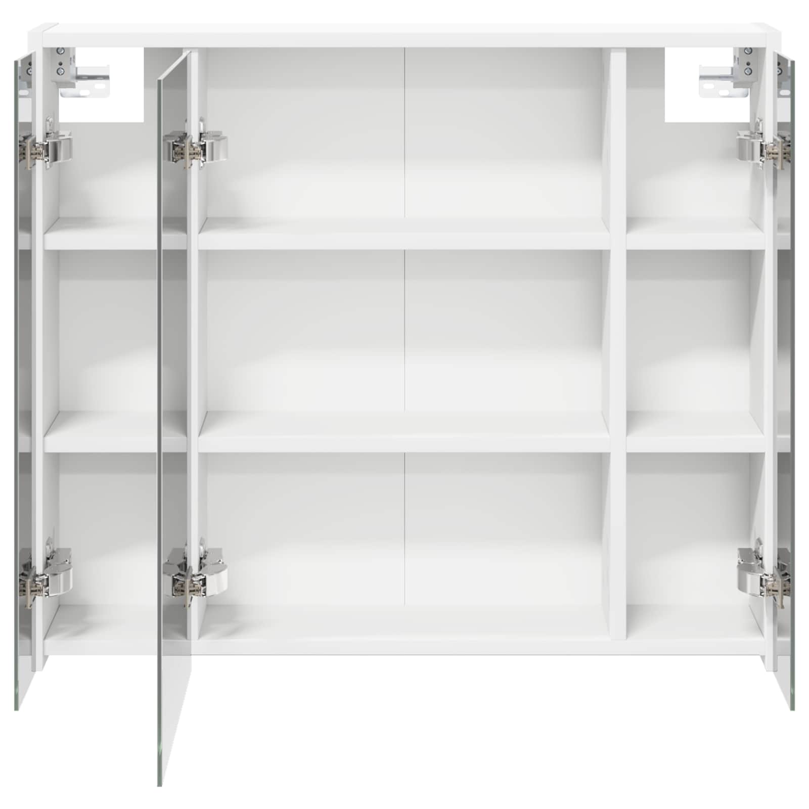 vidaXL Szafka z lustrem do łazienki Biały 73,5 x 16 x 62,5 cm