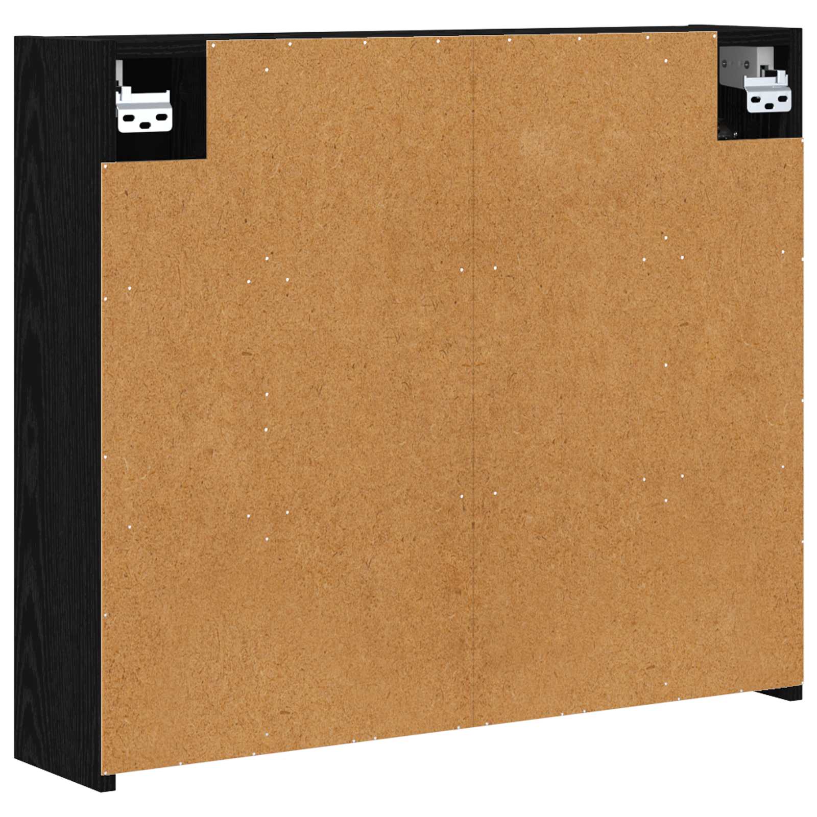 vidaXL Szafka z lustrem do łazienki Czarny Dąb 73,5 x 16 x 62,5 cm