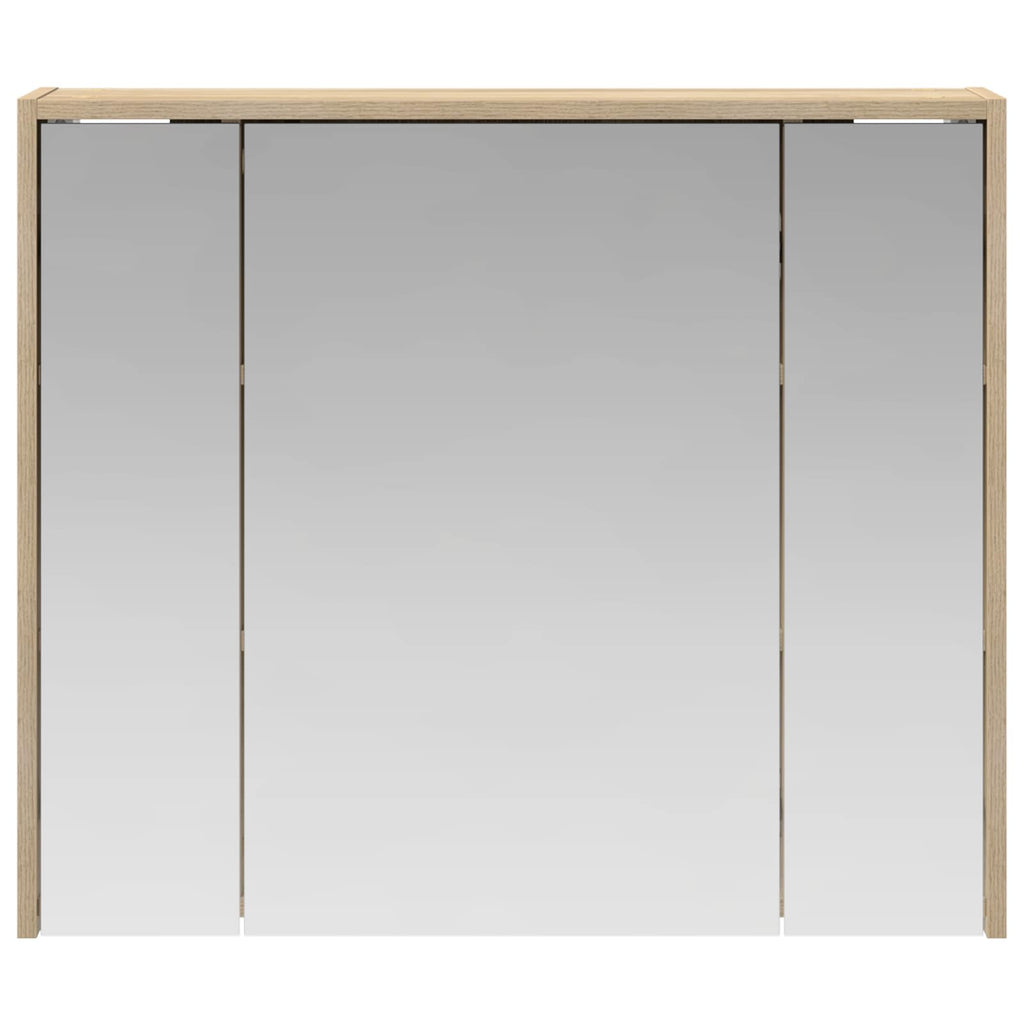 vidaXL Szafka z lustrem do łazienki Dąb Sonoma 73,5 x 16 x 62,5 cm