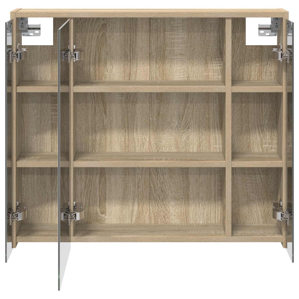 vidaXL Szafka z lustrem do łazienki Dąb Sonoma 73,5 x 16 x 62,5 cm