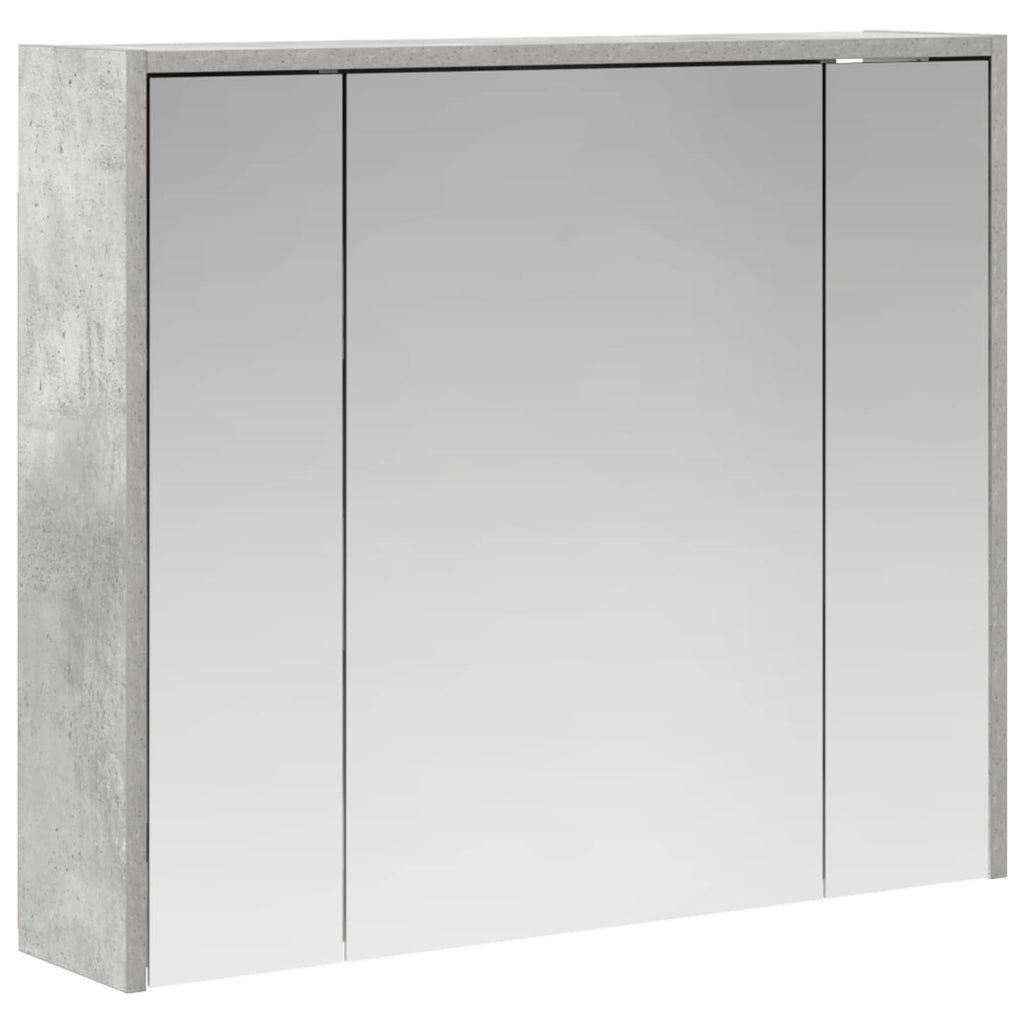 vidaXL Szafka z lustrem do łazienki Betonowy szary 73,5 x 16 x 62,5 cm