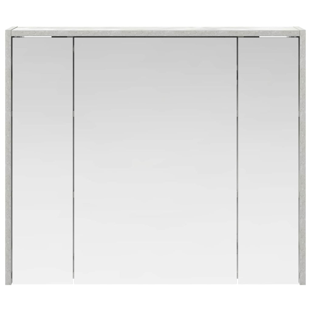 vidaXL Szafka z lustrem do łazienki Betonowy szary 73,5 x 16 x 62,5 cm