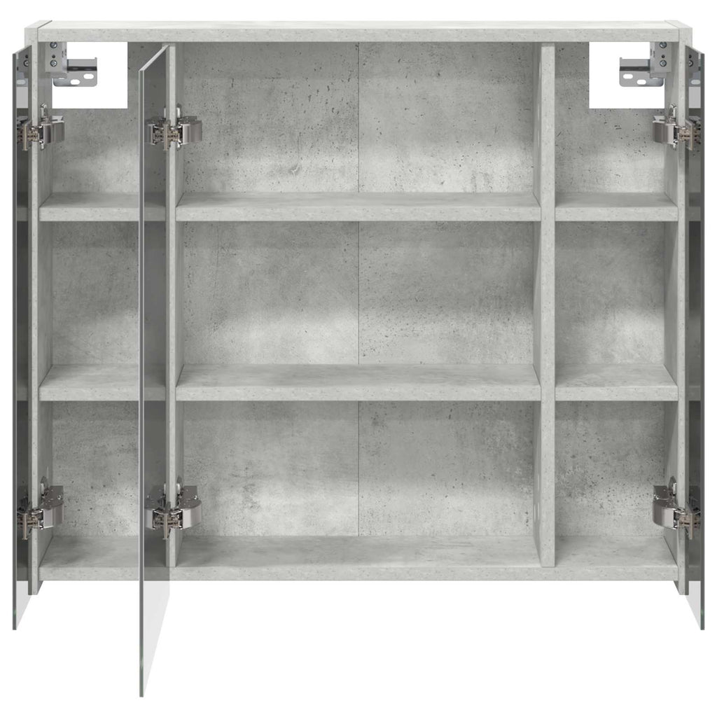 vidaXL Szafka z lustrem do łazienki Betonowy szary 73,5 x 16 x 62,5 cm