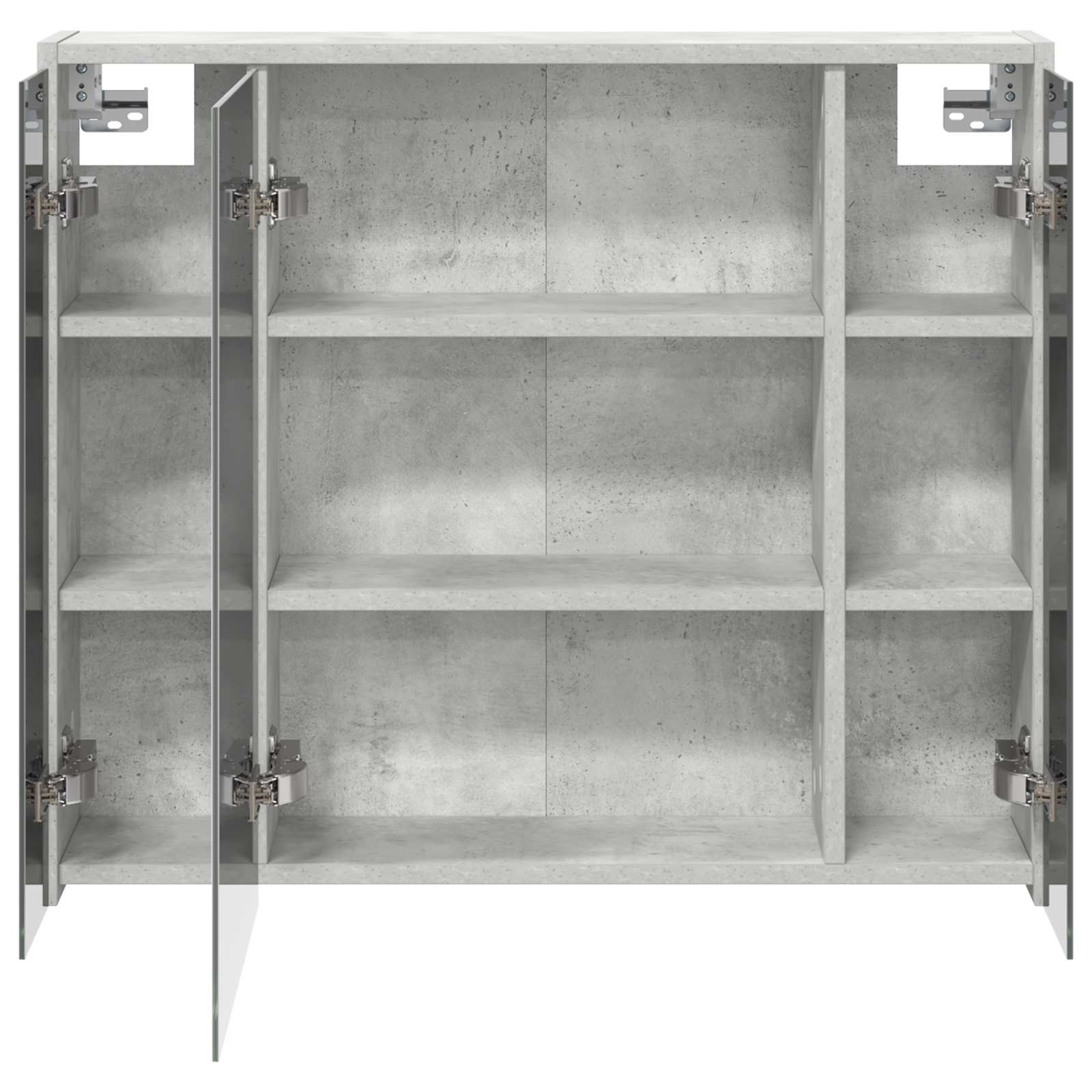 vidaXL Szafka z lustrem do łazienki Betonowy szary 73,5 x 16 x 62,5 cm