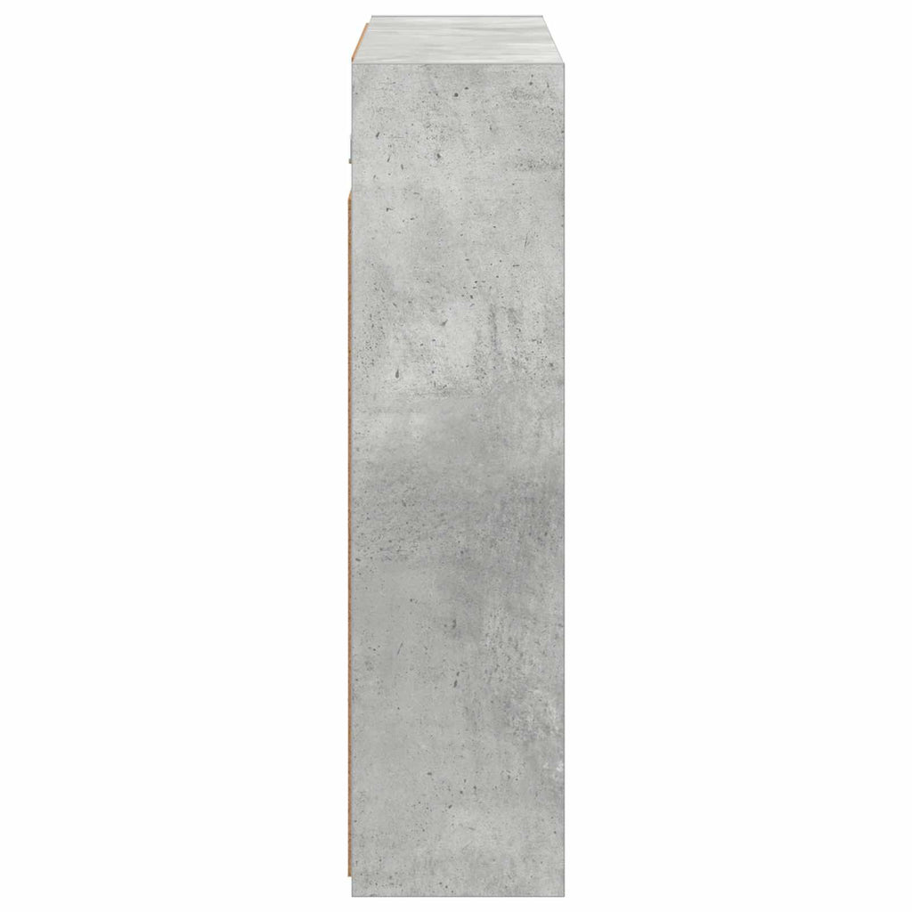 vidaXL Szafka z lustrem do łazienki Betonowy szary 73,5 x 16 x 62,5 cm
