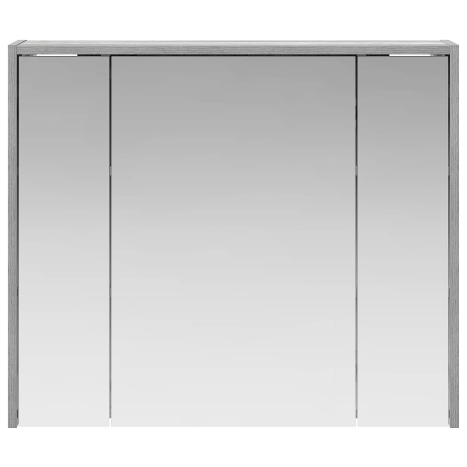 vidaXL Szafka z lustrem do łazienki Szary Sonoma 73,5 x 16 x 62,5 cm