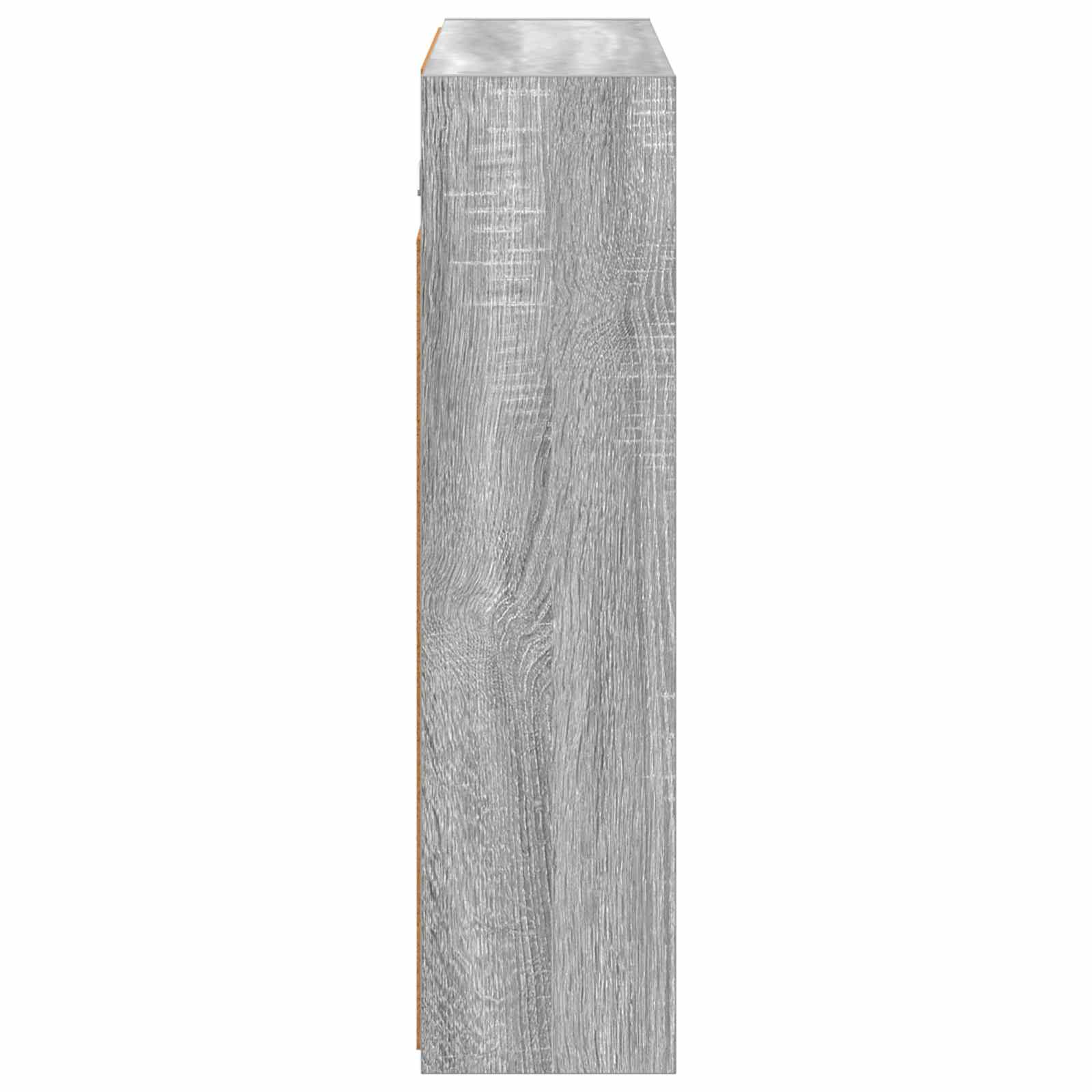 vidaXL Szafka z lustrem do łazienki Szary Sonoma 73,5 x 16 x 62,5 cm