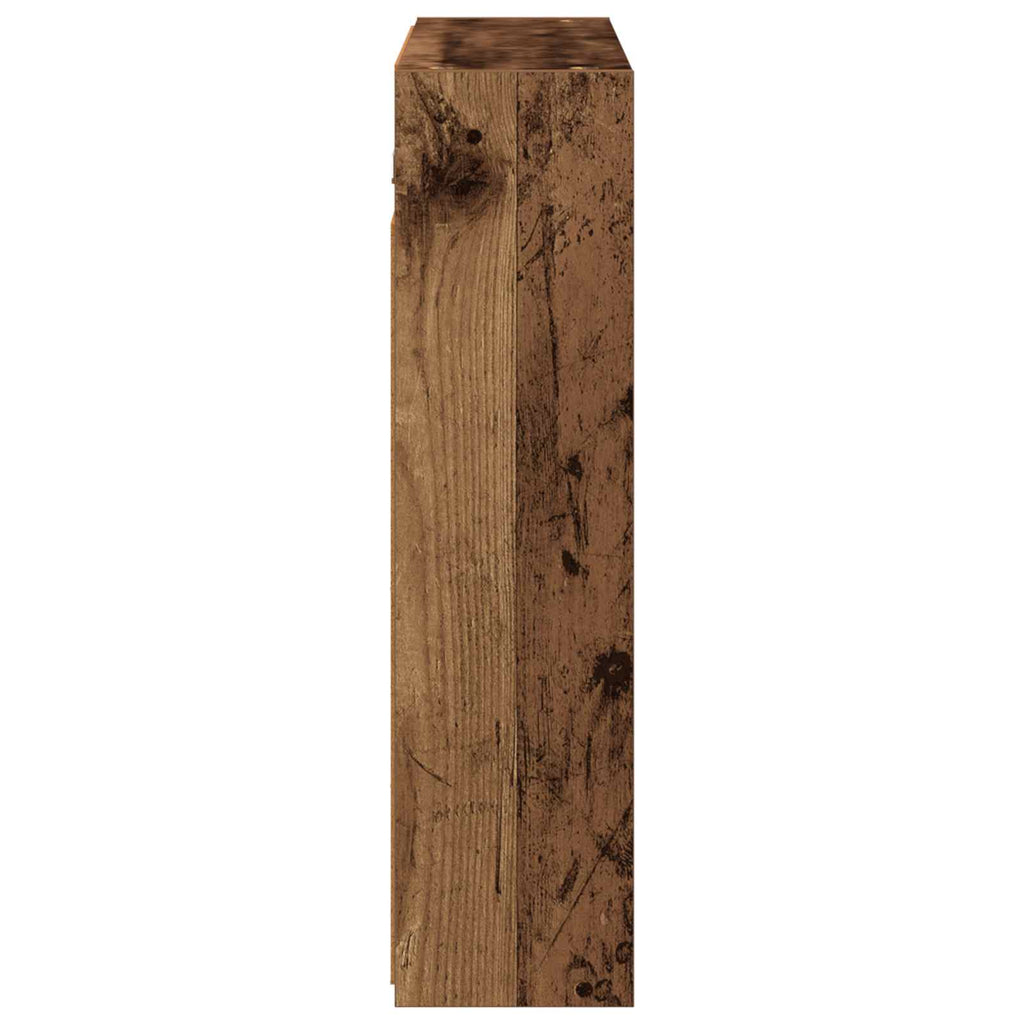 vidaXL Szafka z lustrem do łazienki Stare drewno 73,5 x 16 x 62,5 cm