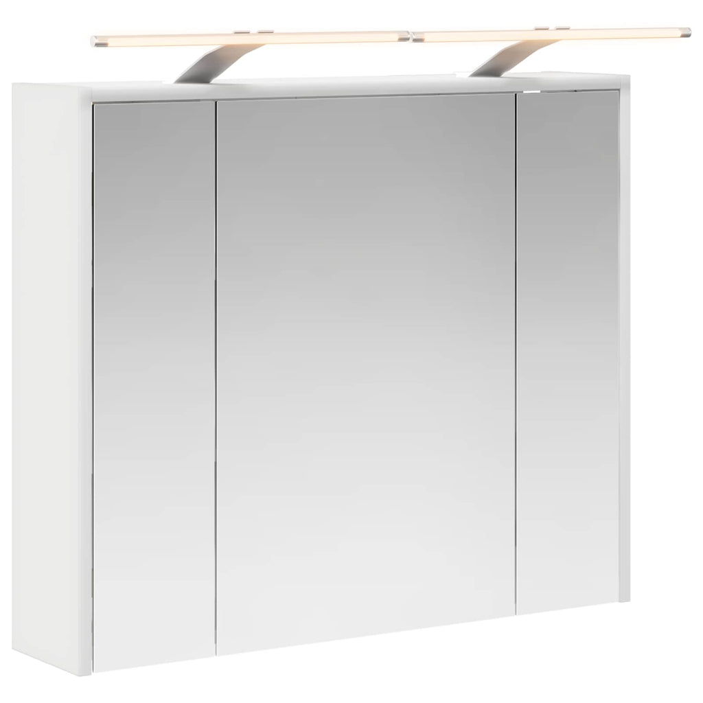 vidaXL Szafka z lustrem do łazienki Biały 73,5 x 16 x 62,5 cm