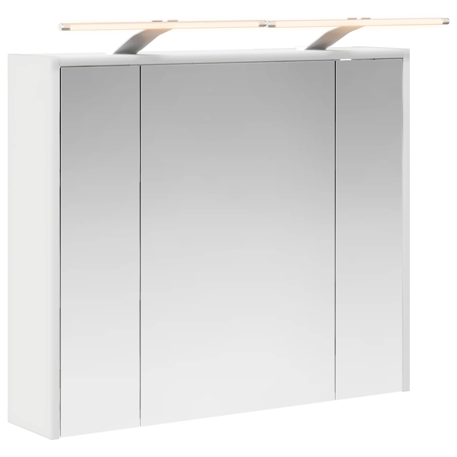 vidaXL Szafka z lustrem do łazienki Biały 73,5 x 16 x 62,5 cm