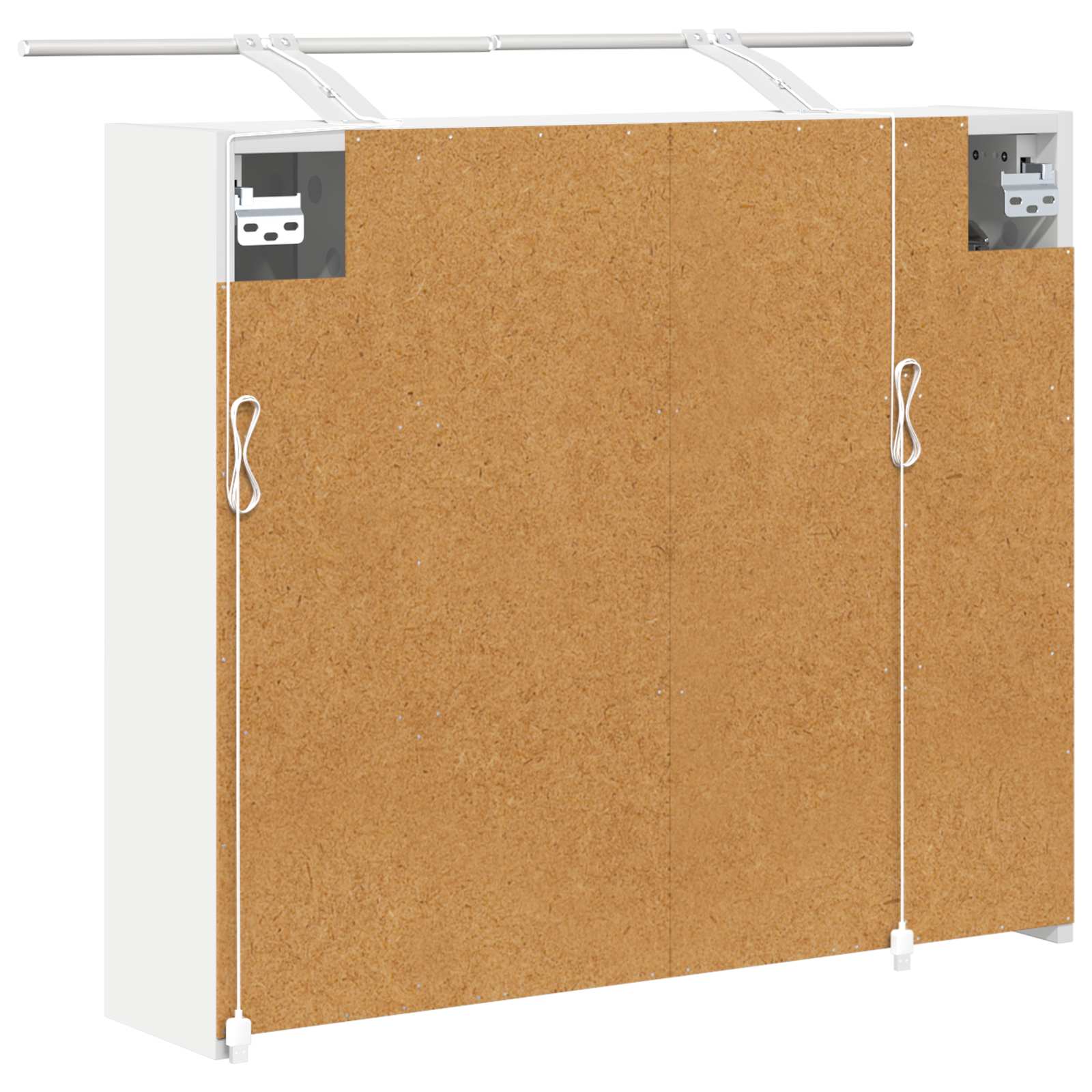 vidaXL Szafka z lustrem do łazienki Biały 73,5 x 16 x 62,5 cm