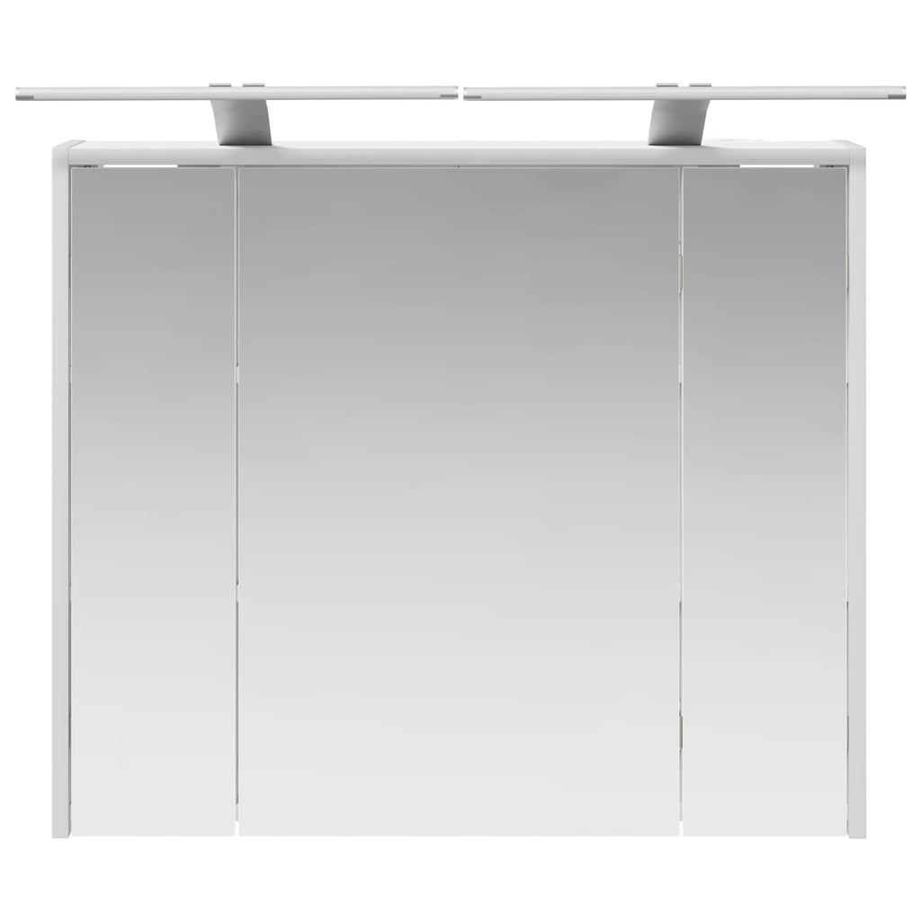 vidaXL Szafka z lustrem do łazienki Biały 73,5 x 16 x 62,5 cm