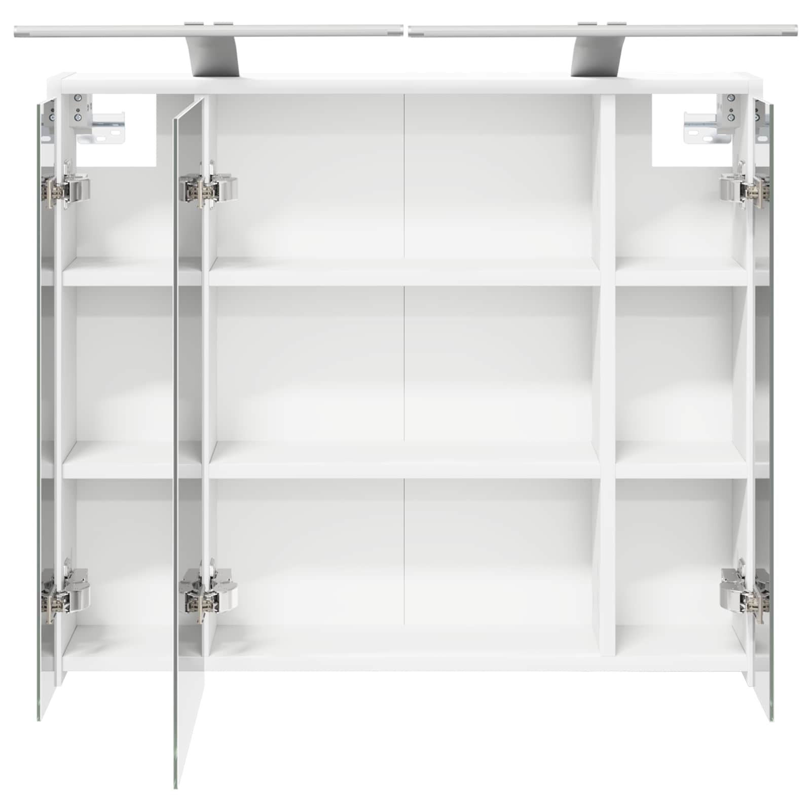 vidaXL Szafka z lustrem do łazienki Biały 73,5 x 16 x 62,5 cm